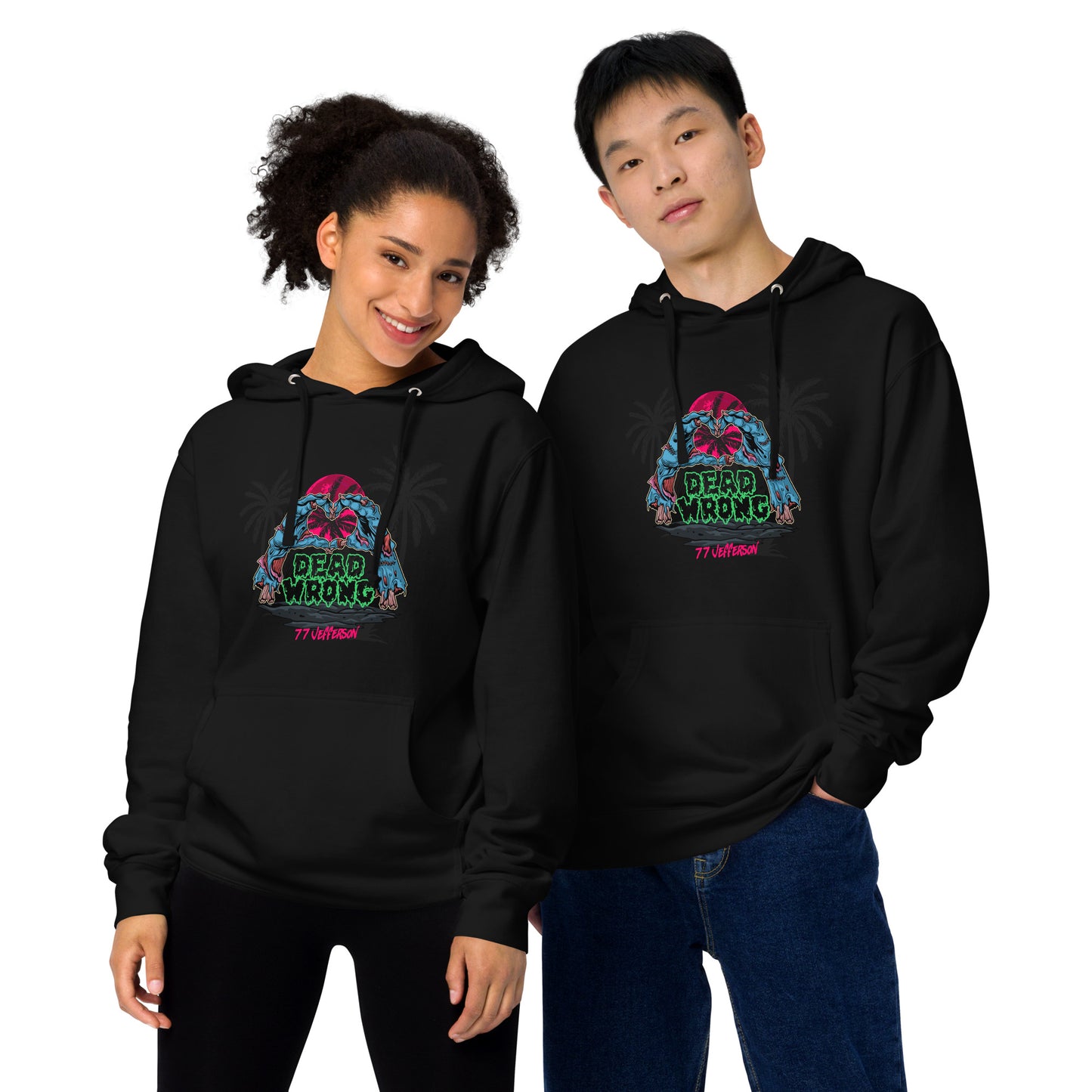 Dead Wrong - 77J - Unisex midweight hoodie